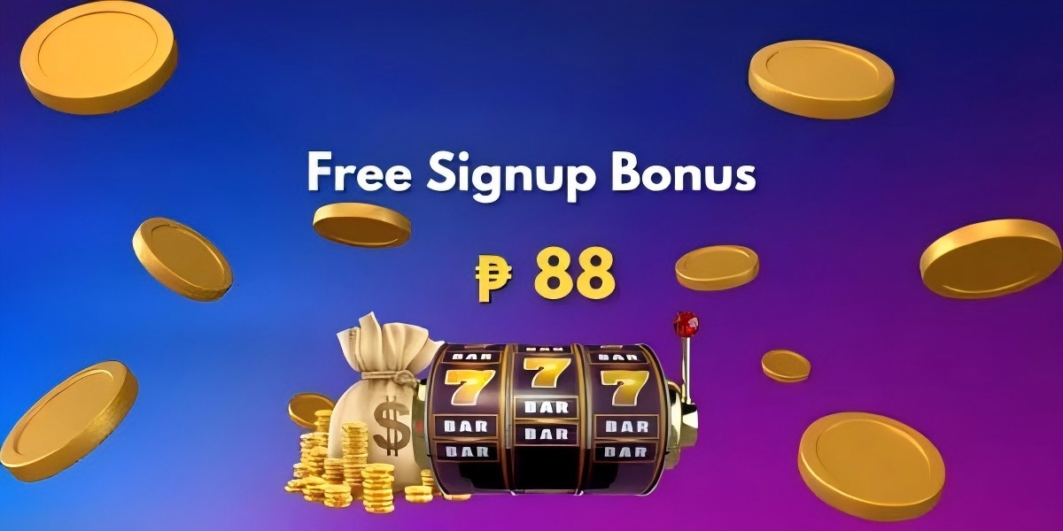Warm orange casino welcome banner with coin motifs